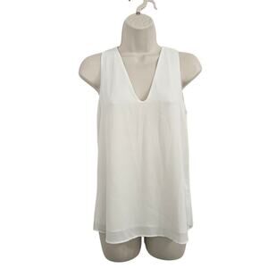 ARITZIA BABATON Maddox Blouse White Size XS